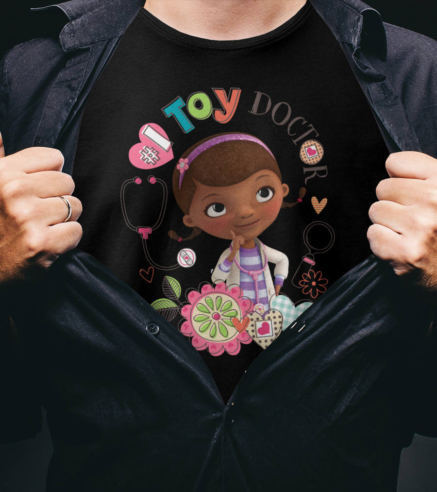 Disney Doc McStuffins Toy Doctor Dottie Hearts And Flowers T-Shirt
