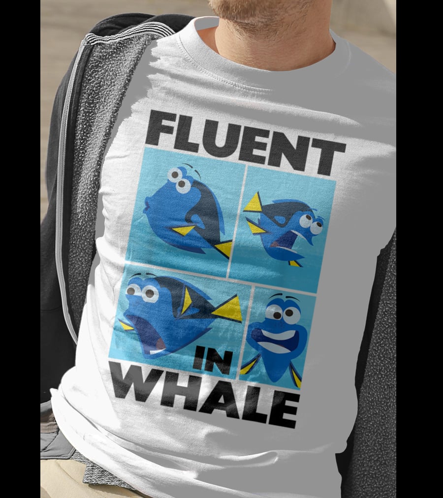 Disney Finding Dory Fluent In Whale Dory Expressions T-Shirt