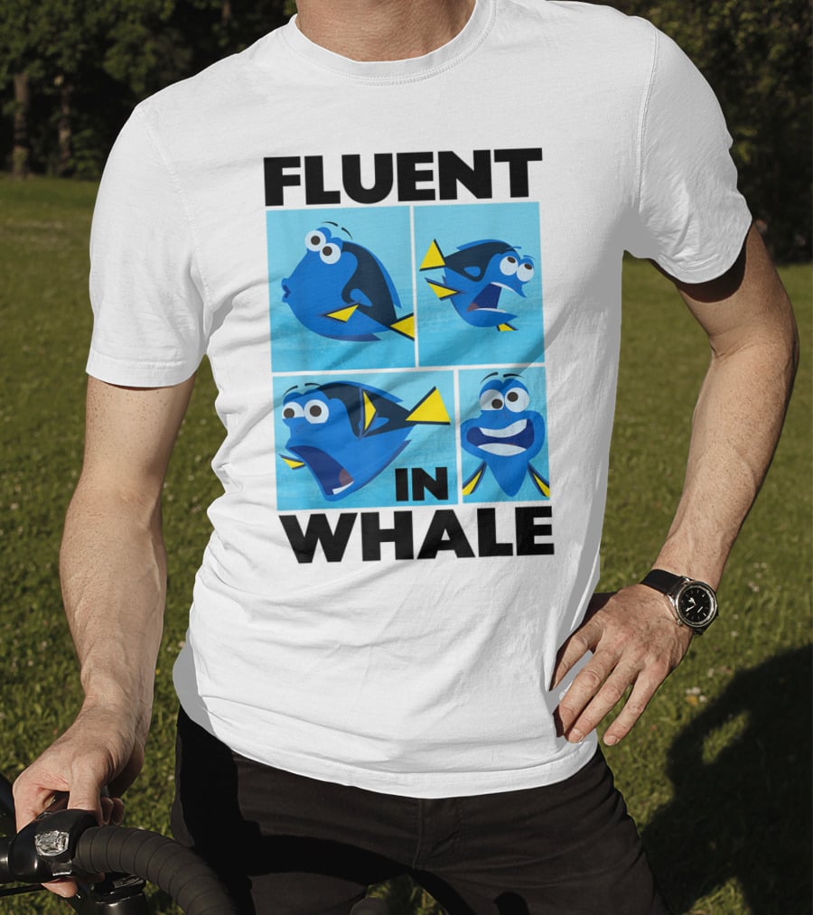 Disney Finding Dory Fluent In Whale Dory Expressions T-Shirt