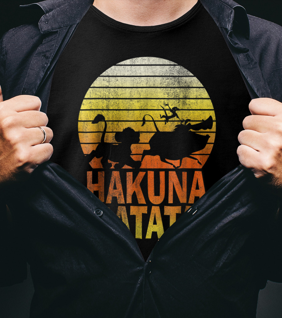 Disney Lion King Simba Pumbaa Timon Hakuna Matata Sunset T-Shirt