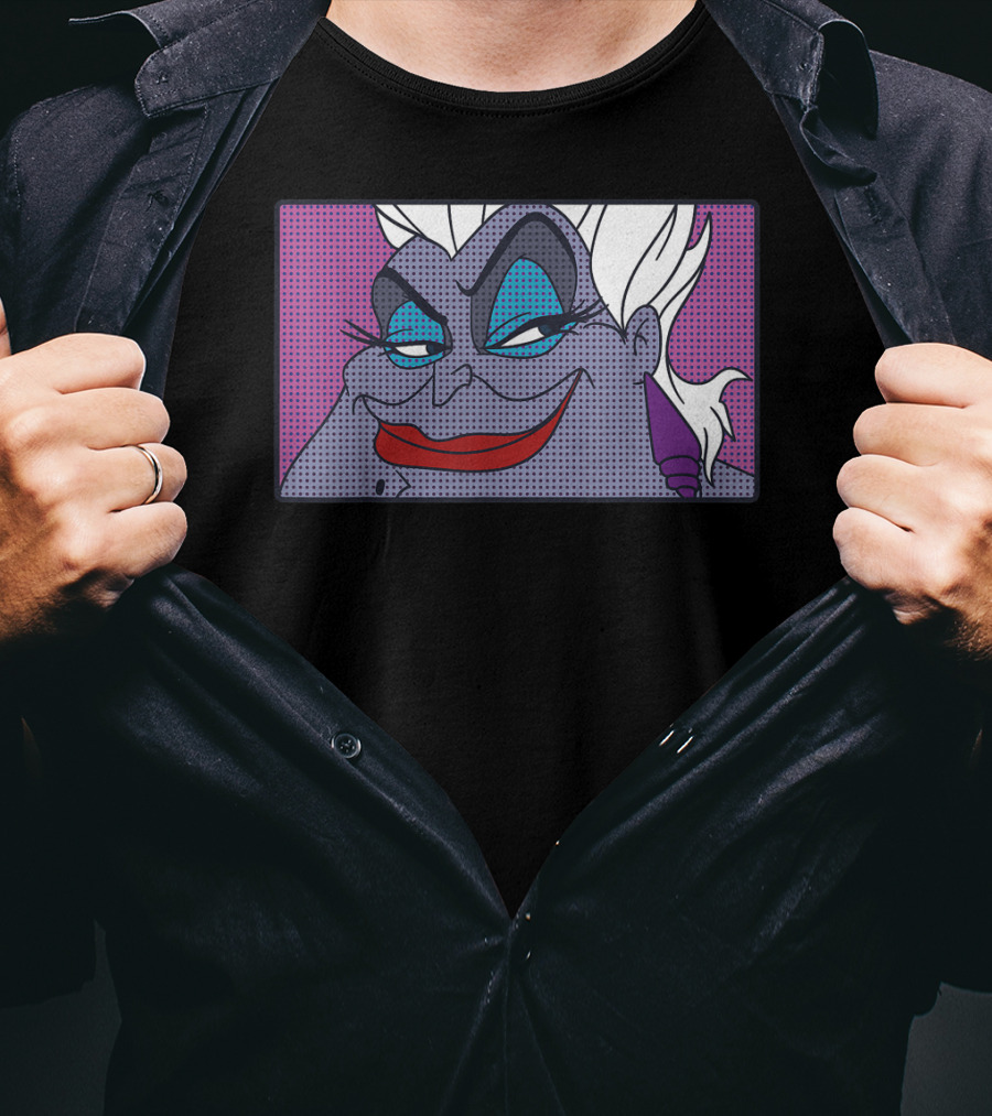 Disney Little Mermaid Ursula Pop Art Comic T-Shirt