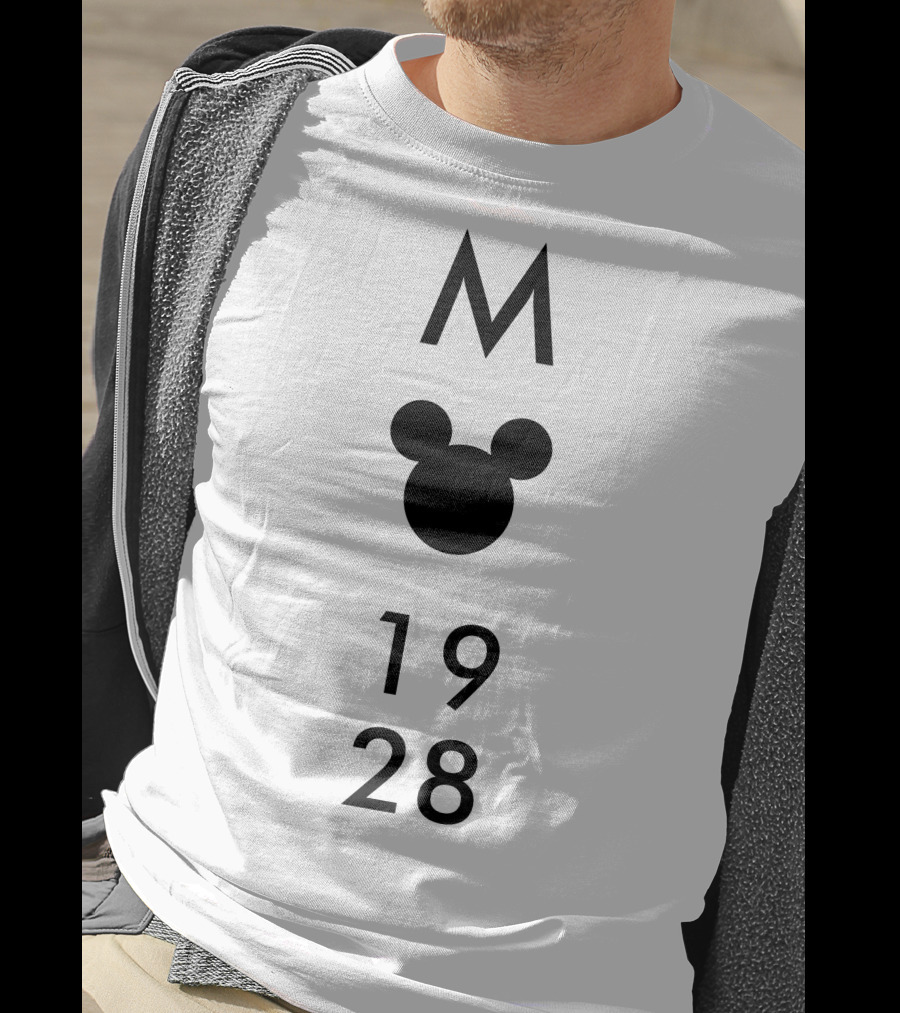 Mickey Mouse 1928 Iconic Disney M Logo Head T-Shirt