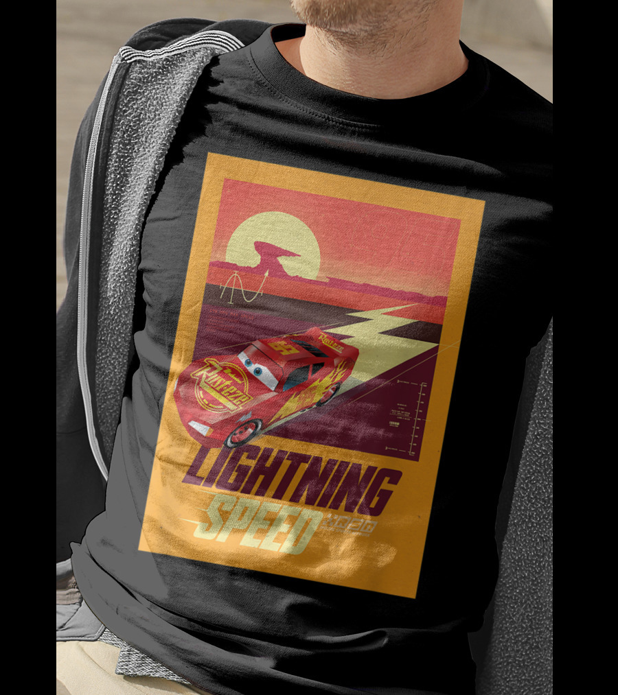 Lightning Speed Disney Pixar Cars McQueen 95 Racing Legends T-Shirt