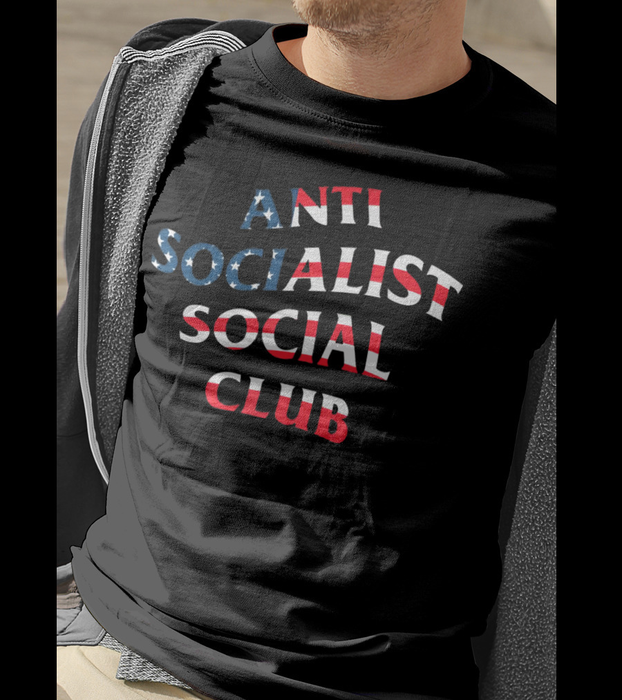 Anti Socialist Social Club American Flag Colors T-Shirt