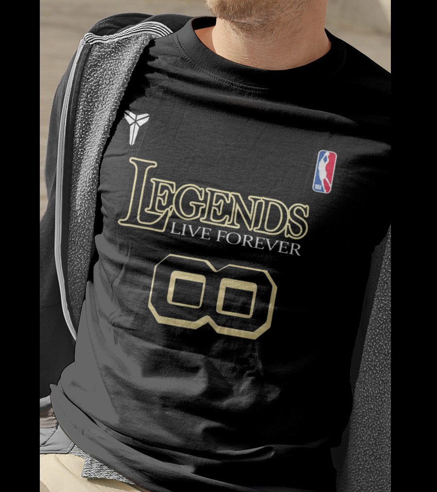 BRYANT LEGENDS LIVE FOREVER NBA 8 T-Shirt