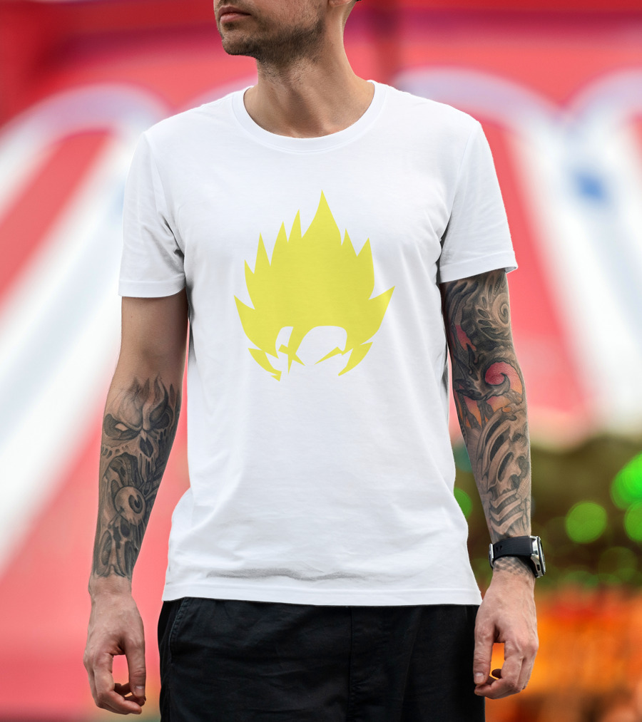 Supersaiyan Iconic Yellow Hairstyle T-Shirt