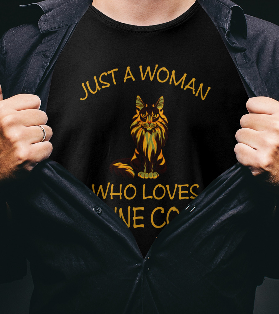 Just A Woman Who Loves Maine Coon T-Shirt