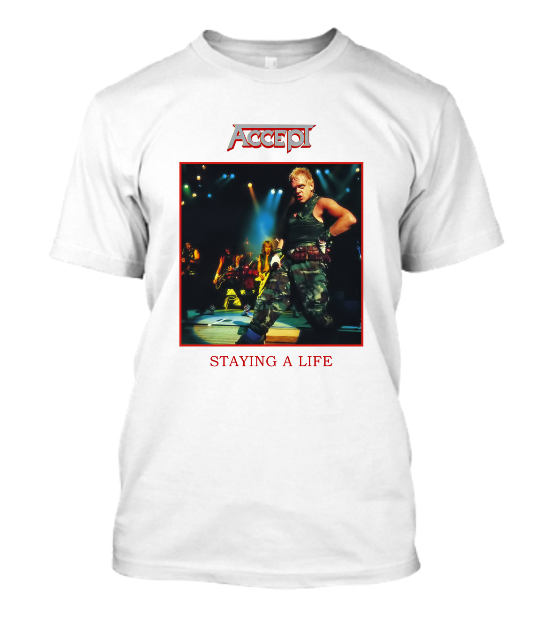 Accept Band Staying A Life Live Performance T-Shirt