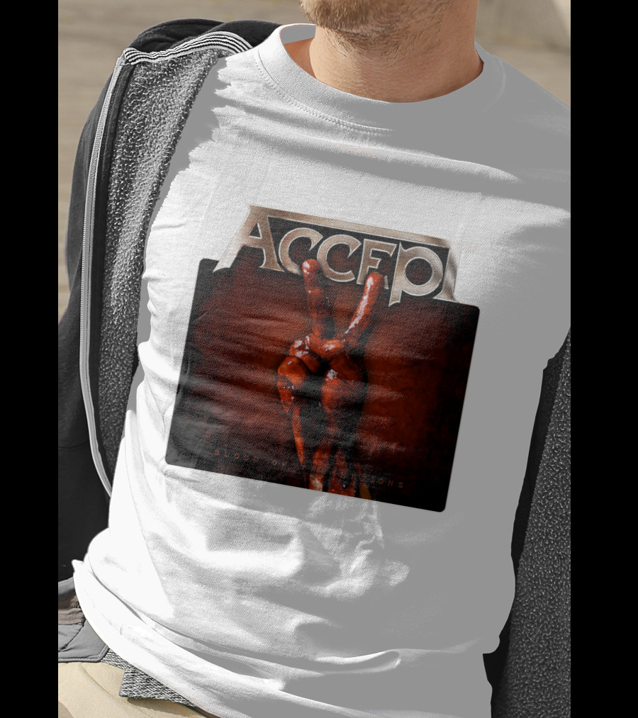 ACCEPT Blood Of The Nations Victory Hand Gesture T-Shirt
