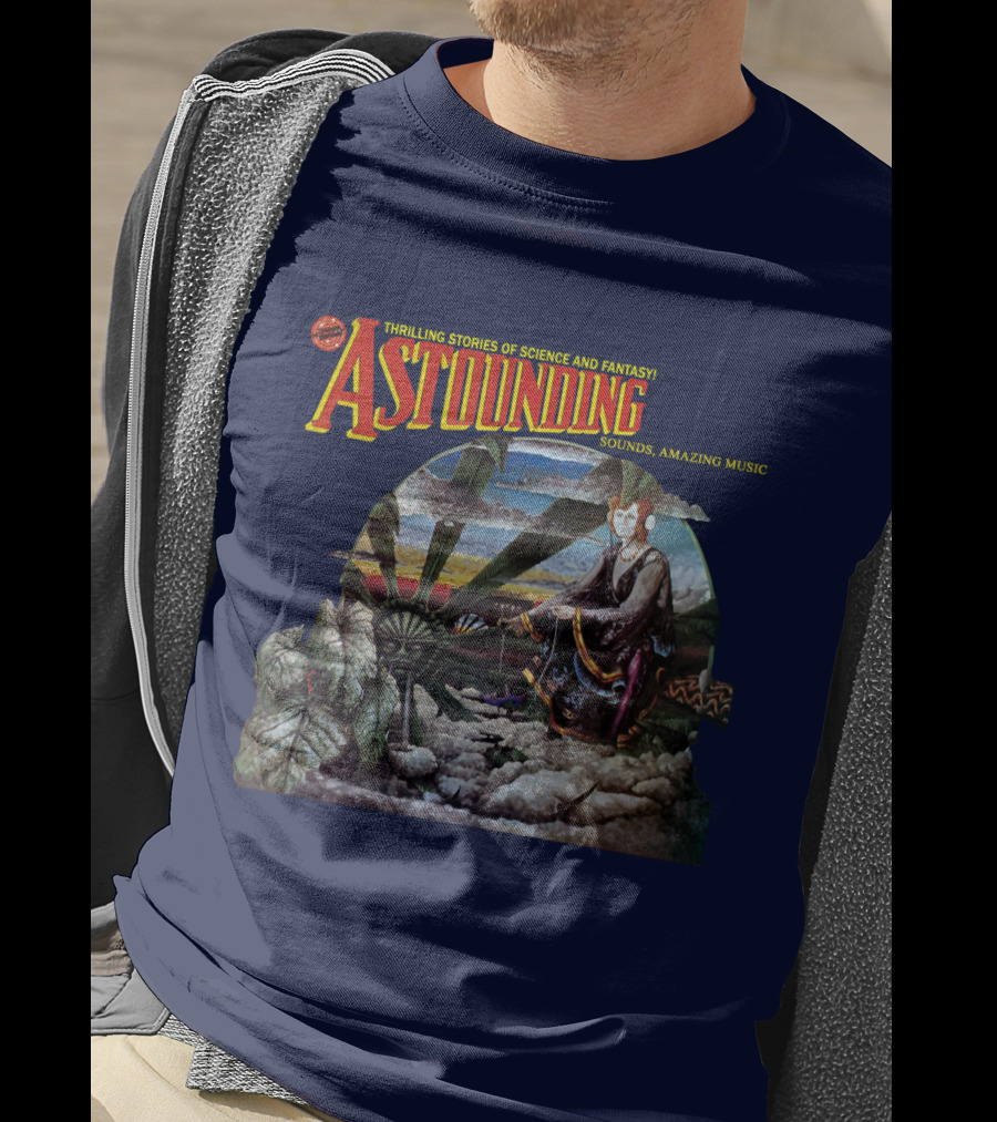 Thrilling Stories Of Science And Fantasy Astounding Sounds Amazing Music T-Shirt