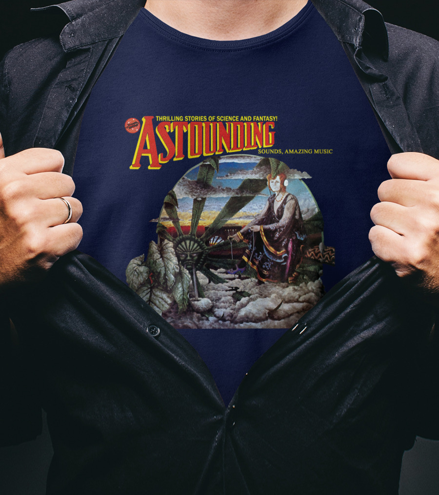 Thrilling Stories Of Science And Fantasy Astounding Sounds Amazing Music T-Shirt
