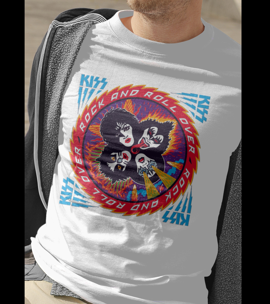 KISS Rock And Roll Over Vintage Album Cover T-Shirt