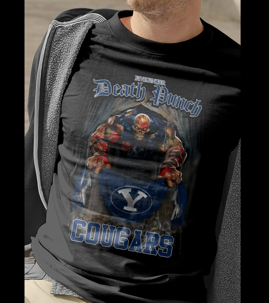 Five Finger Death Punch Byu Cougars T-Shirt