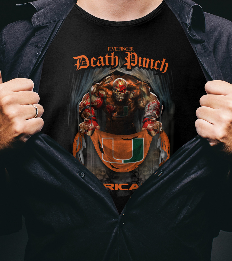 Five Finger Death Punch Miami Hurricanes T-Shirt