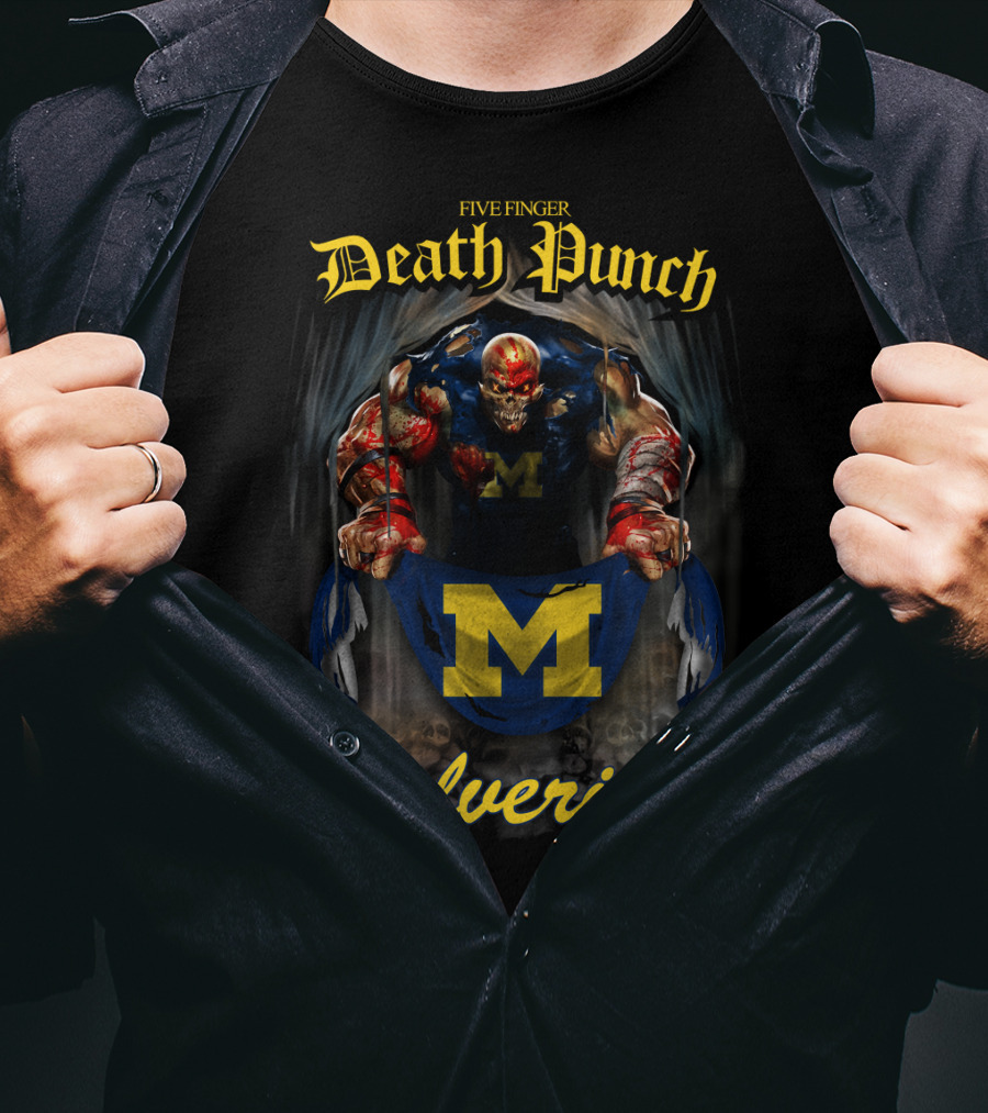 Five Finger Death Punch Michigan Wolverines T-Shirt