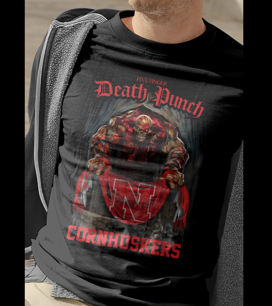 Five Finger Death Punch Nebraska Cornhuskers T-Shirt
