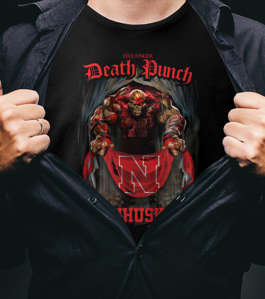 Five Finger Death Punch Nebraska Cornhuskers T-Shirt