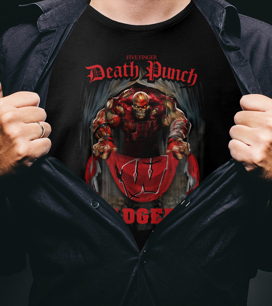 Five Finger Death Punch Wisconsin Badgers T-Shirt