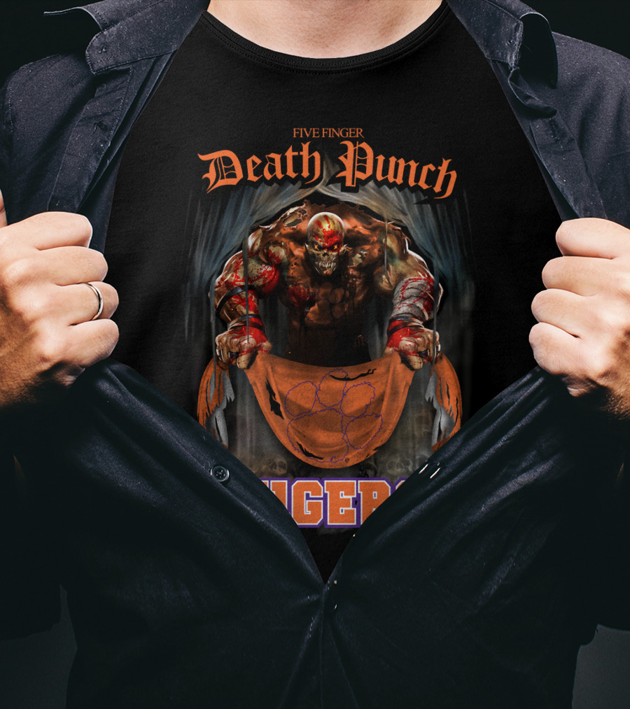 Five Finger Death Punch Clemson Tigers T-Shirt