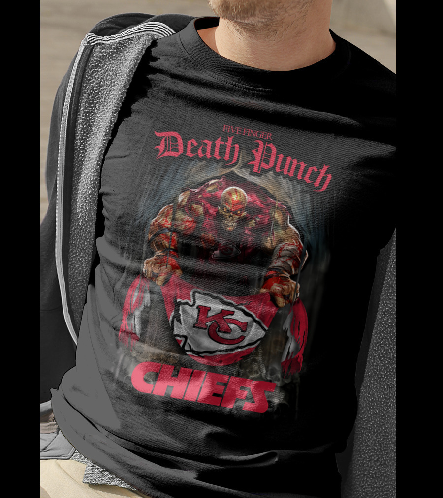 Five Finger Death Punch Chiefs Kansas City Kc T-Shirt