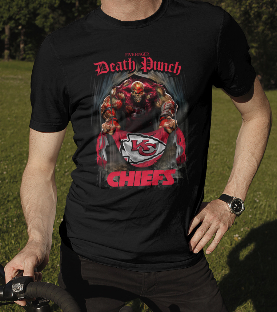 Five Finger Death Punch Chiefs Kansas City Kc T-Shirt