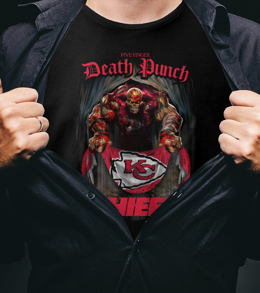 Five Finger Death Punch Chiefs Kansas City Kc T-Shirt
