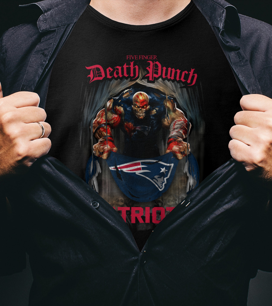 Five Finger Death Punch New England Patriots T-Shirt
