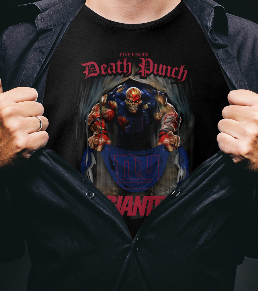 Five Finger Death Punch New York Giants Collaboration T-Shirt