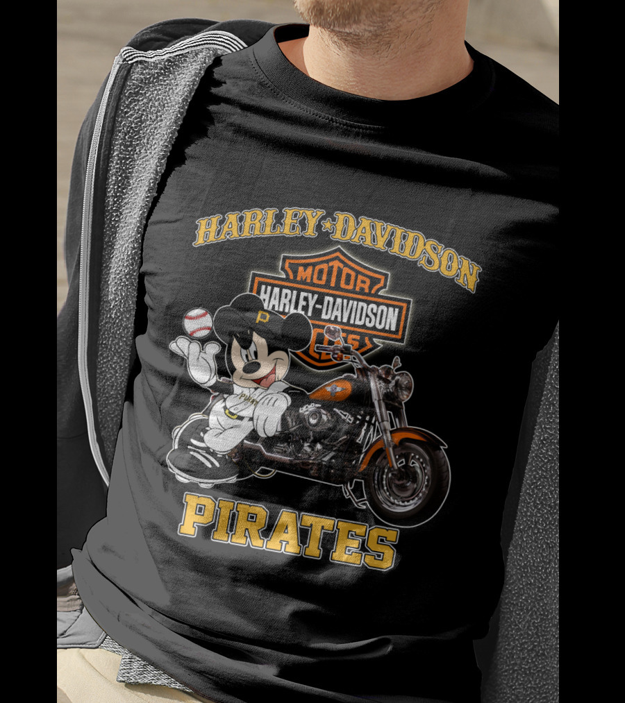 Harley Davidson Motor Cycles Pirates T-Shirt