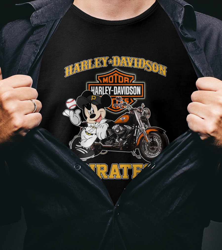 Harley Davidson Motor Cycles Pirates T-Shirt