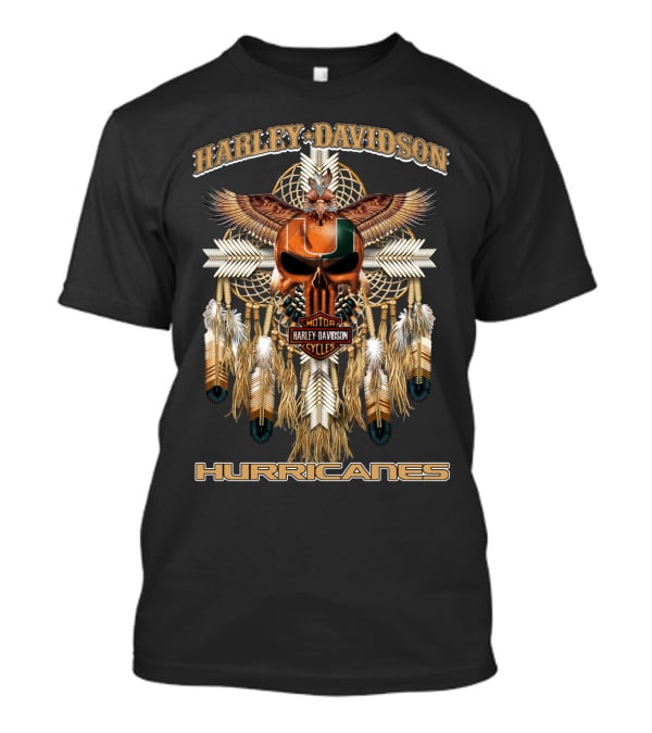 Harley Davidson Motorcycles Hurricanes T-Shirt