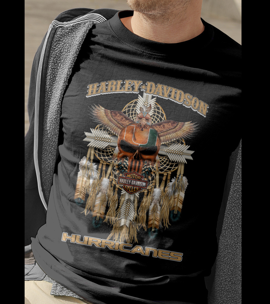 Harley Davidson Motorcycles Hurricanes T-Shirt