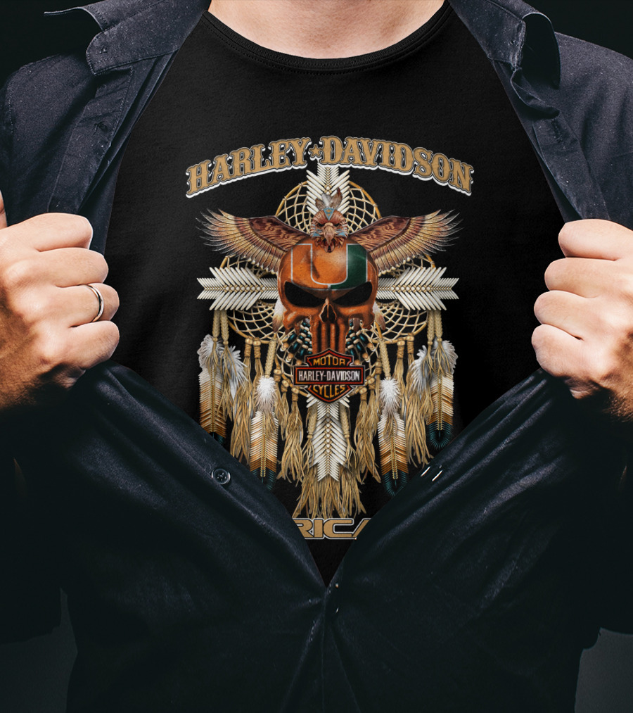 Harley Davidson Motorcycles Hurricanes T-Shirt