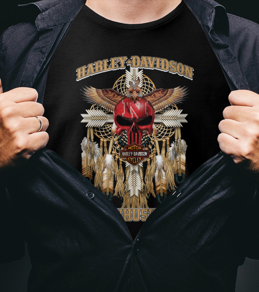 Harley Davidson Motor Cycles Cornhuskers N T-Shirt