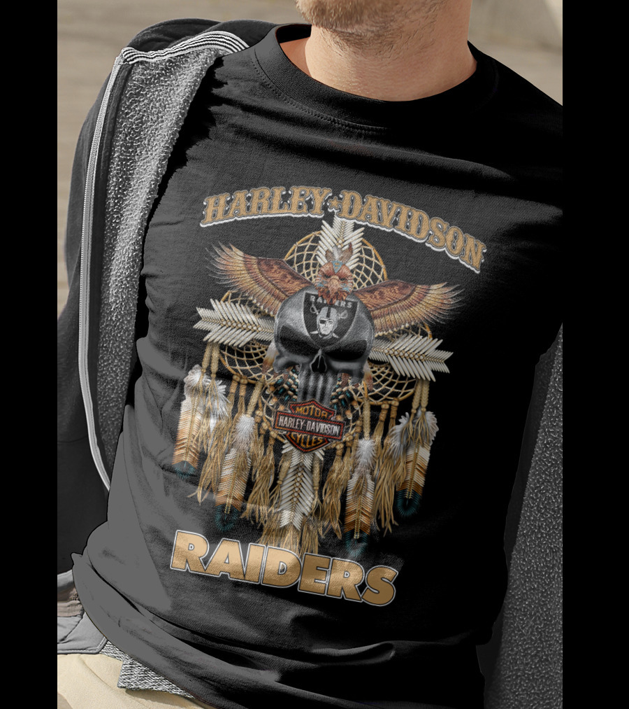 Harley Davidson Motor Cycles Raiders T-Shirt