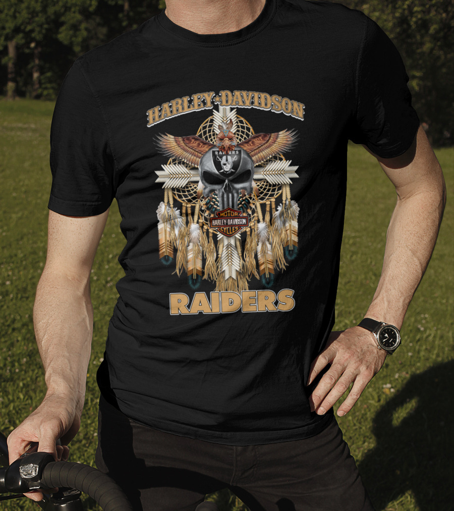 Harley Davidson Motor Cycles Raiders T-Shirt