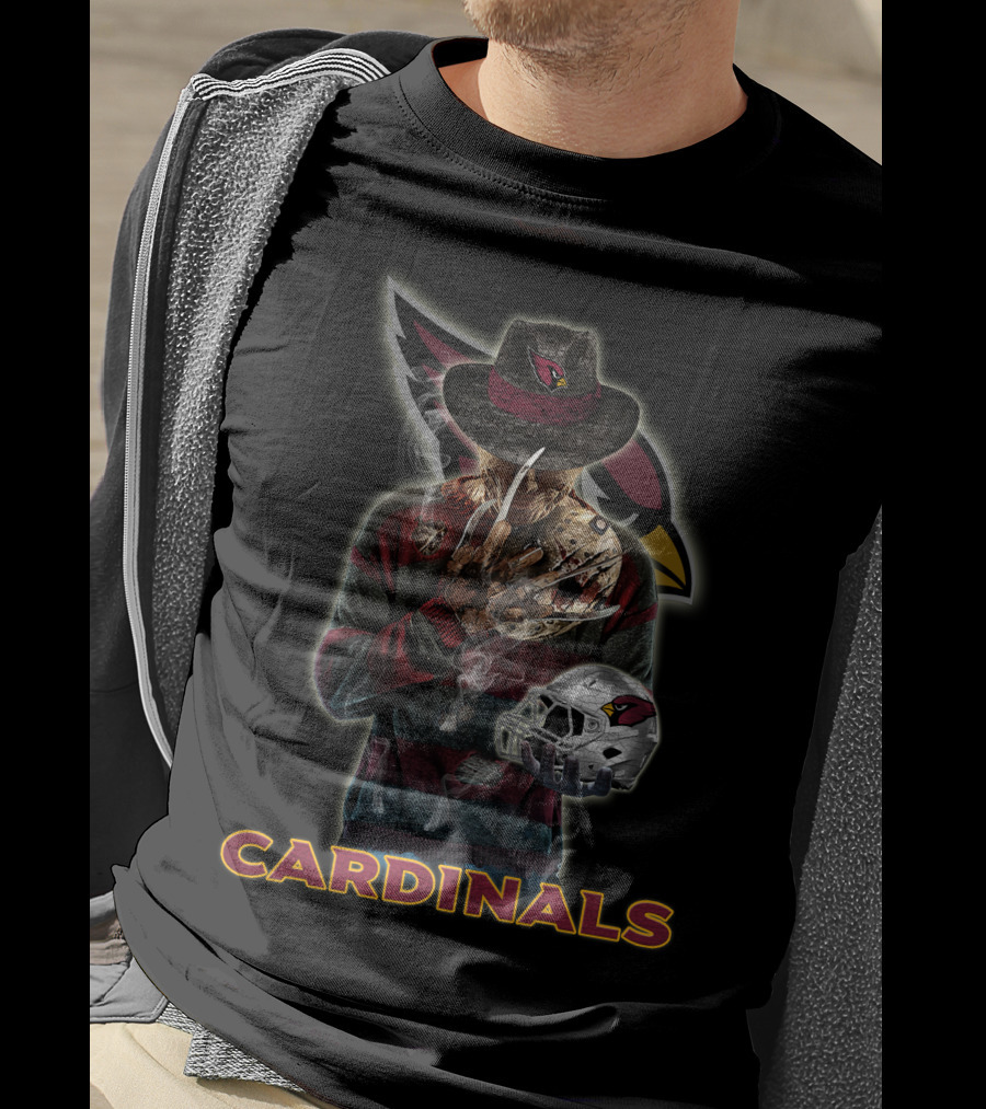 Cardinals Freddy Krueger Arizona Cardinals Football Fan T-Shirt