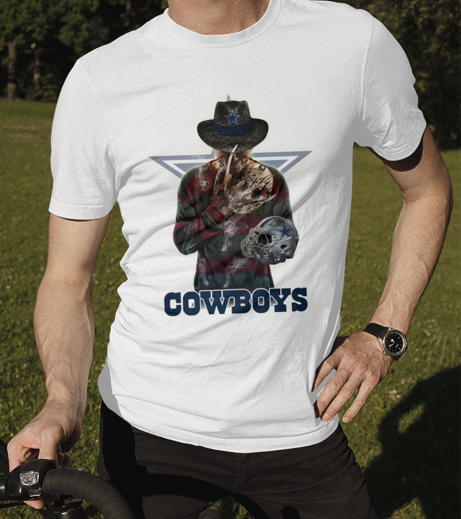 Jason Voorhees Dallas Cowboys Horror Crossover Cowboys Star T-Shirt