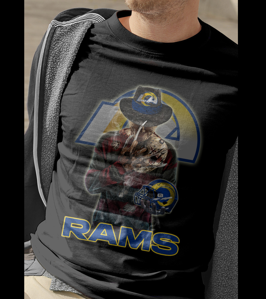 M2 Los Angeles Rams Freddy Krueger Crossover T-Shirt