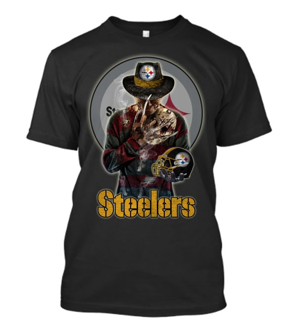 Steelers Freddy Krueger Pittsburgh Football Crossover T-Shirt