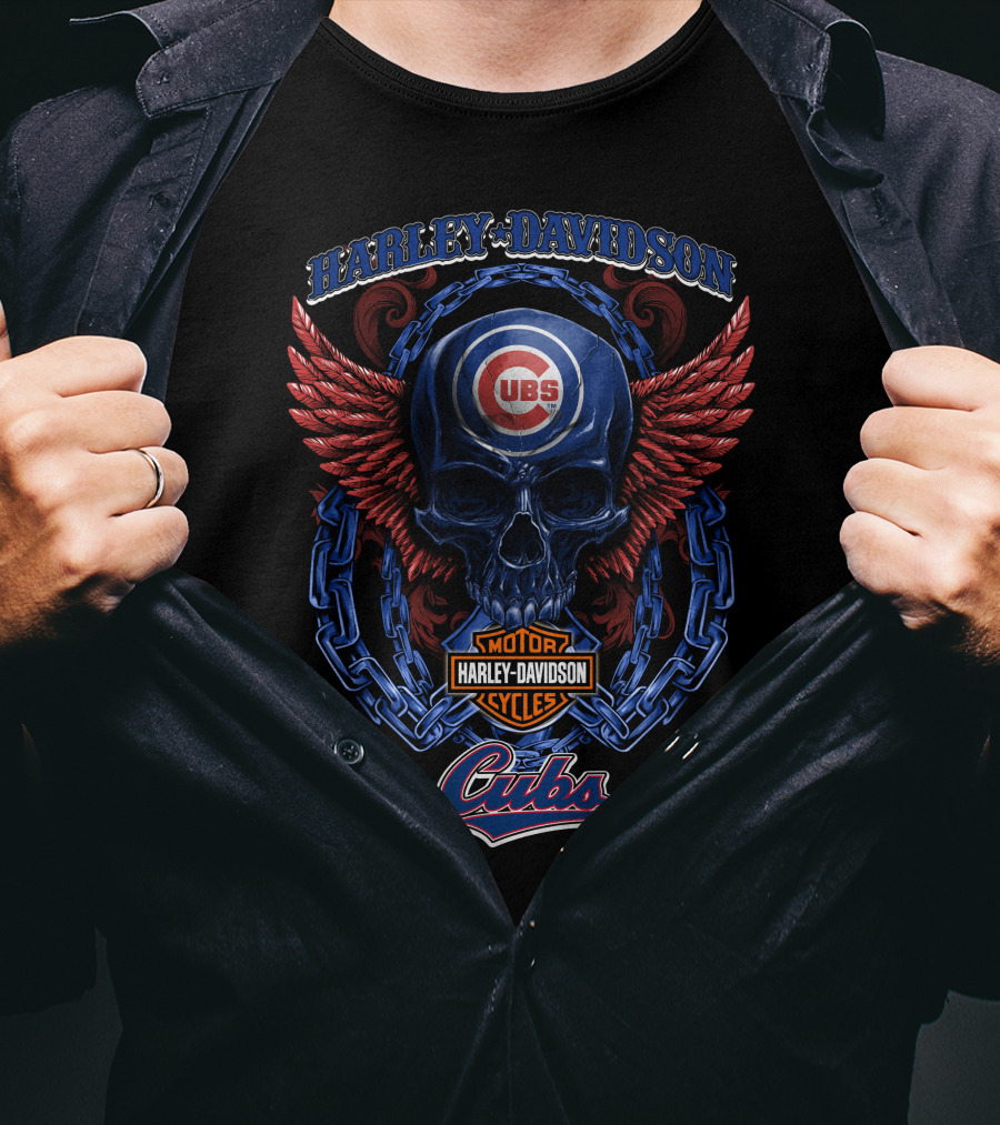 Harley Davidson Cubs Skull Logo Hd T8M5 T-Shirt