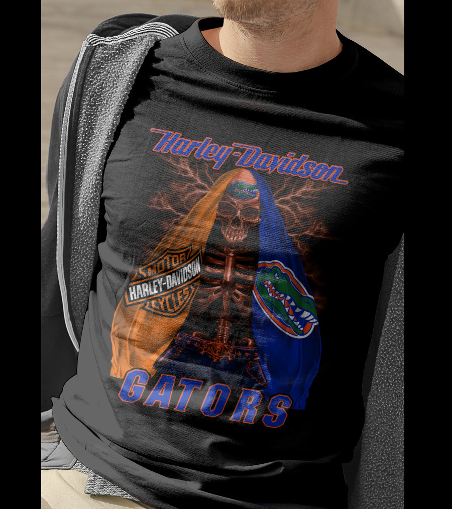 Harley Davidson Florida Gators Skeleton Hd M2D23 T-Shirt