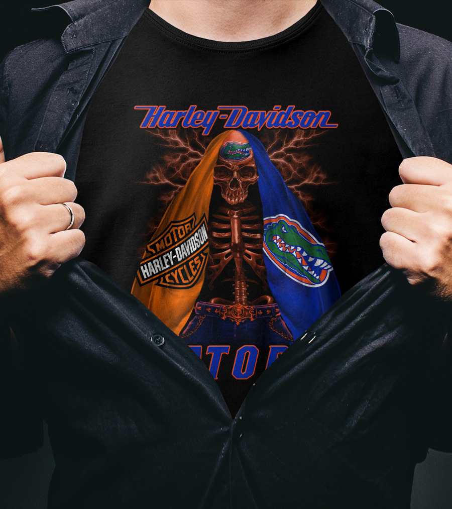 Harley Davidson Florida Gators Skeleton Hd M2D23 T-Shirt
