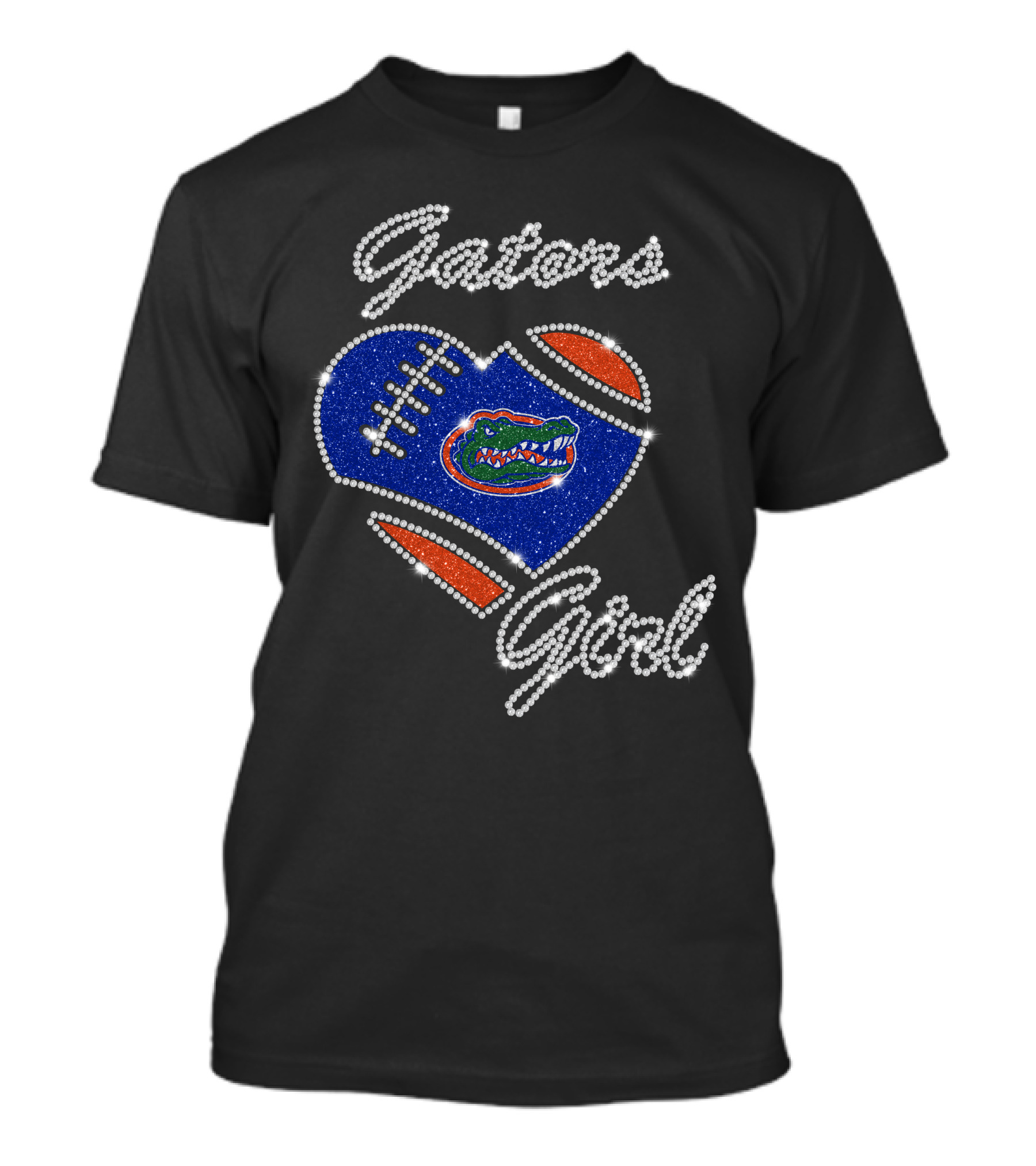 Gators Girl Heart Football Florida Gators Logo DNTee25 T-Shirt