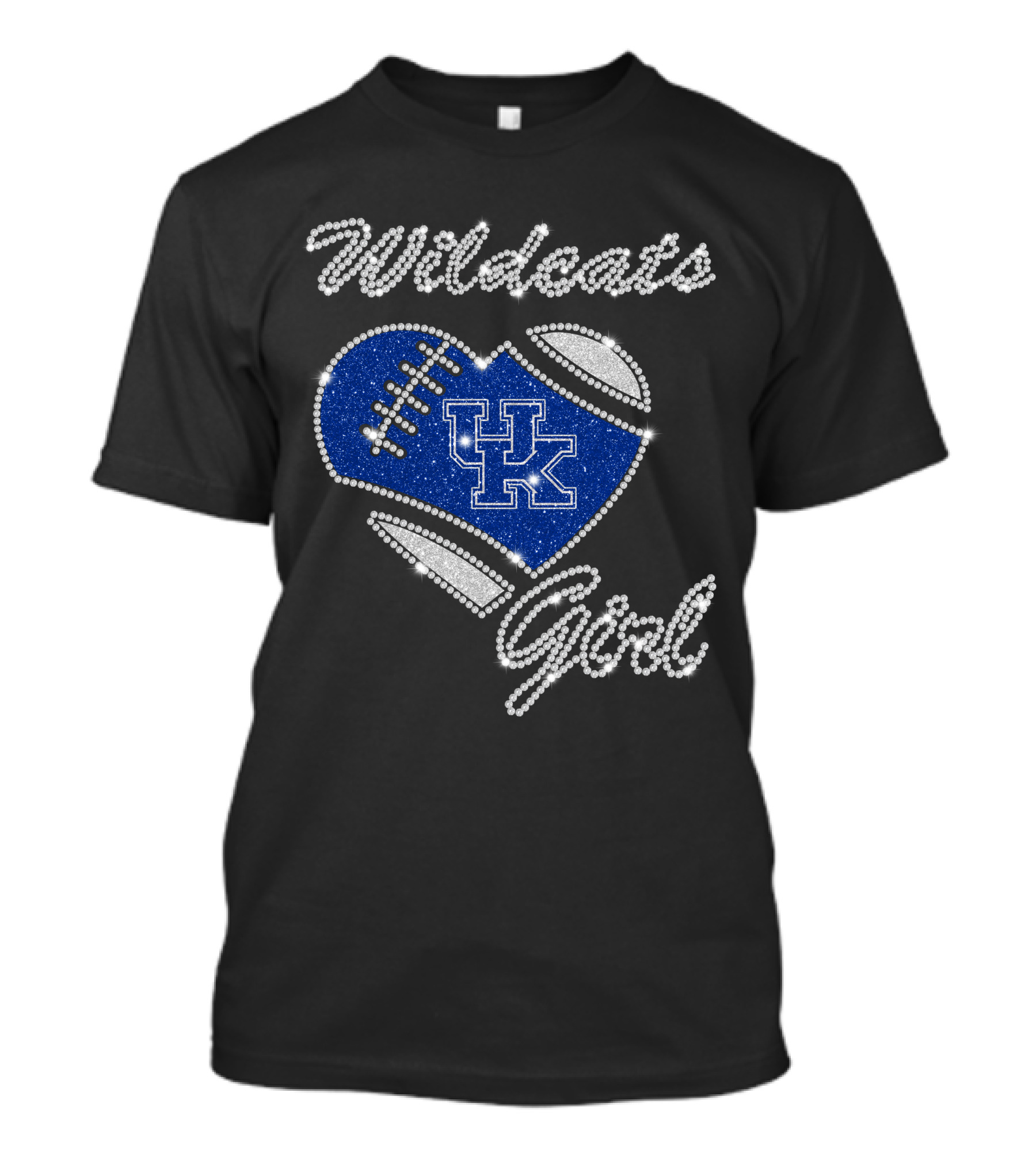 Wildcats Girl UK Football Heart T-Shirt