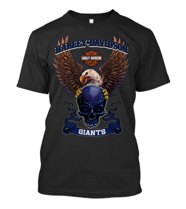 Harley Davidson Motor Cycles Giants Ny T-Shirt