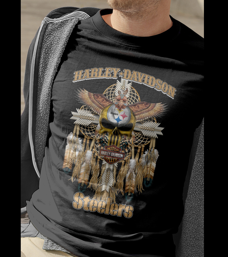 Harley Davidson Steelers Native Hd05 Pittsburgh T-Shirt