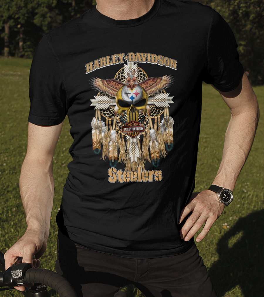 Harley Davidson Steelers Native Hd05 Pittsburgh T-Shirt