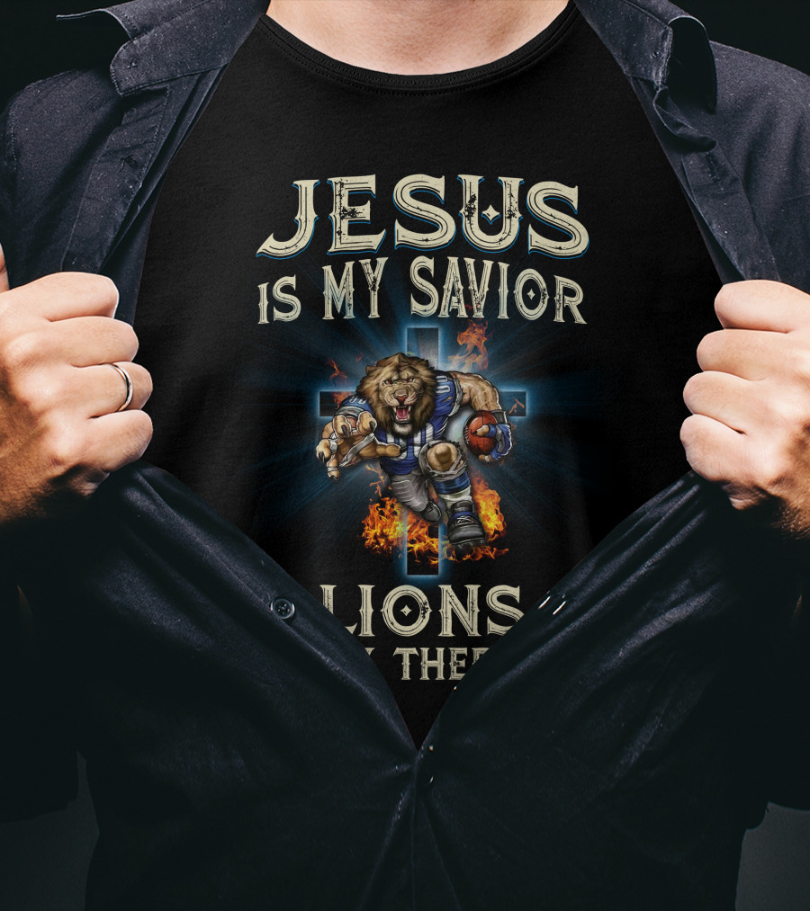 Jesus Is My Savior Lions Is My Therapy T-Shirt