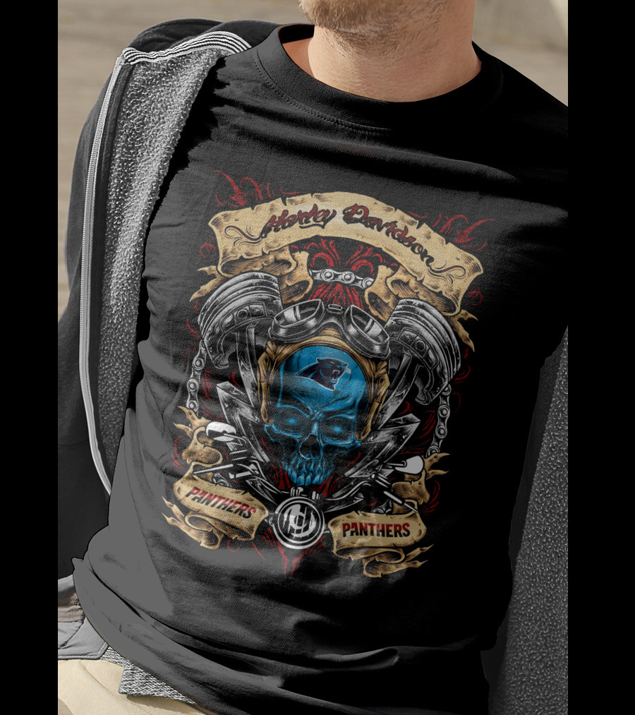 Harley Davidson Carolina Panthers Panthers Nfl T5M1 T-Shirt